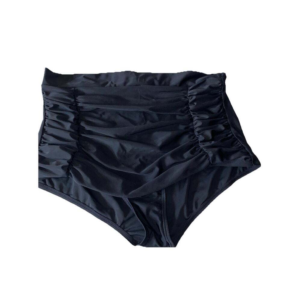 Unique Vintage Swimsuit Bottom Only 2XL Black Rockabilly